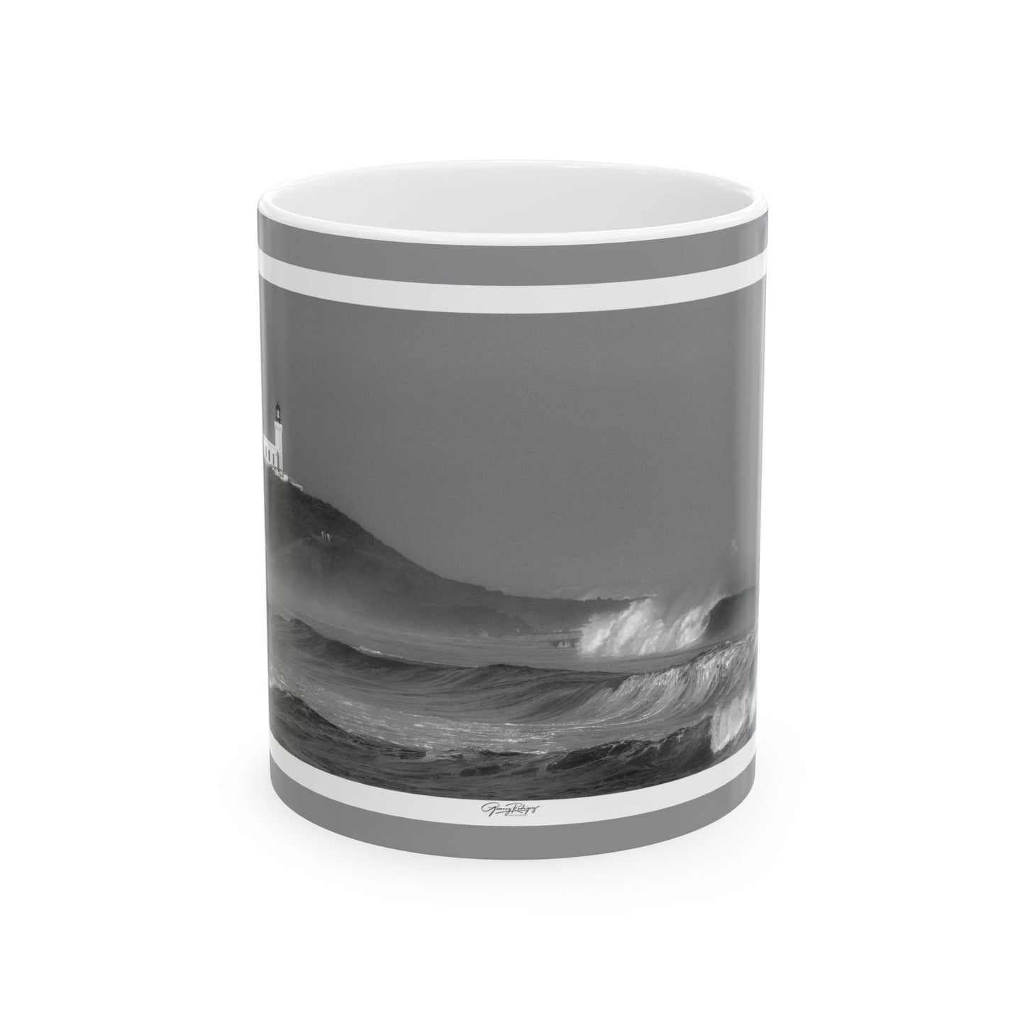 LIGHTHOUSE & WAVES (ARECIBO P.R.) CERAMIC MUG