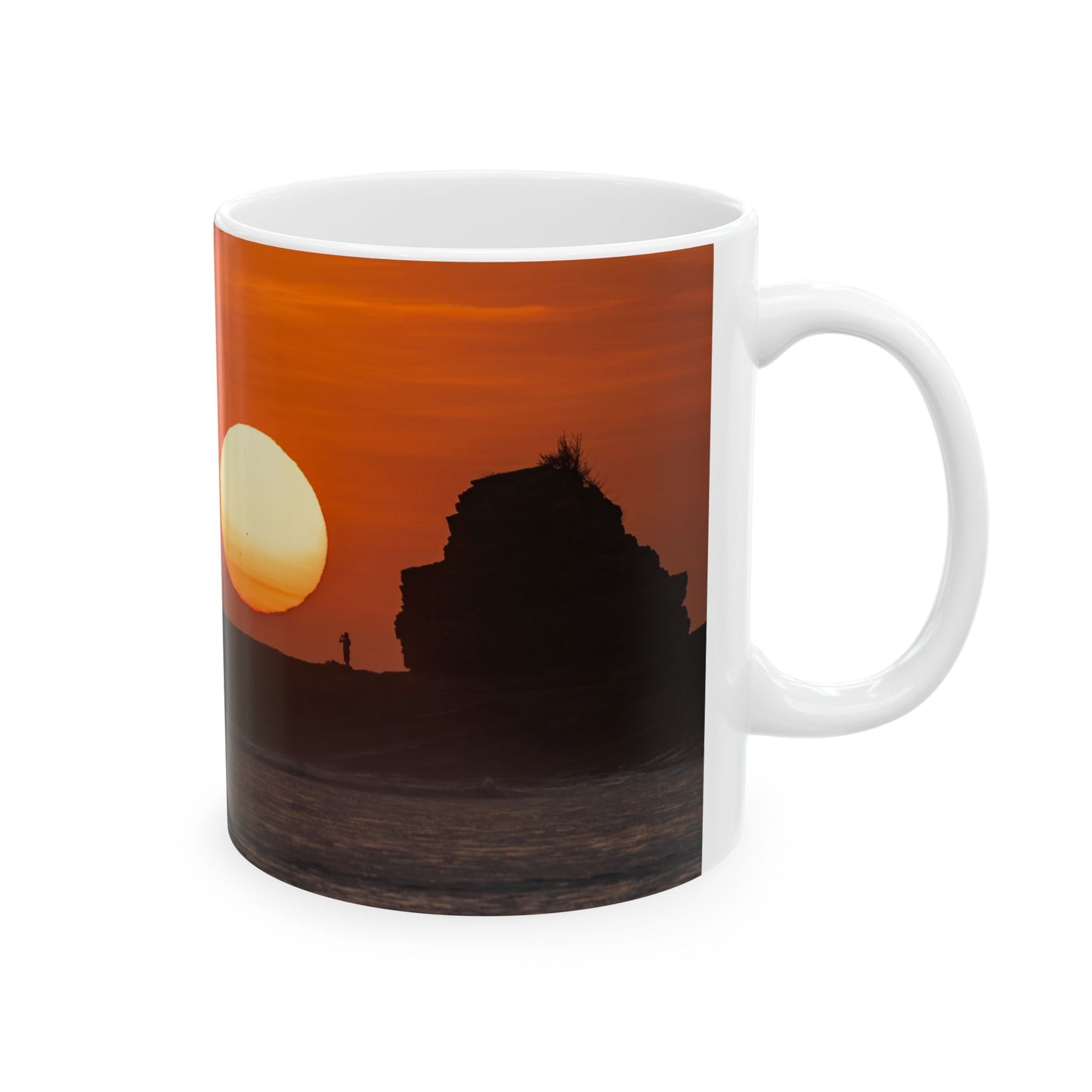 SUNSET MAGNIFIC ROCK (NICARAGUA) CERAMIC MUG
