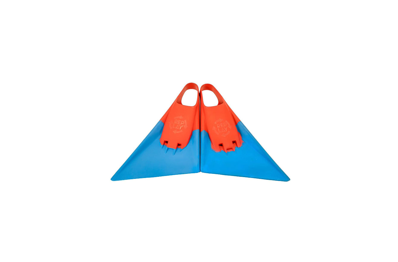 REPLAY SWIM FINS RED/BLUE/FLAG COLOR