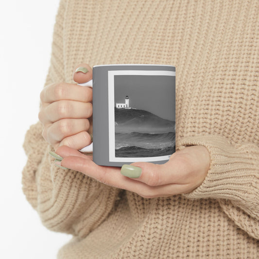 LIGHTHOUSE & WAVES (ARECIBO P.R.)   CERAMIC MUG