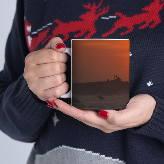 SUNSET  MAGNIFIC ROCK (NICARAGUA)  CERAMIC MUG